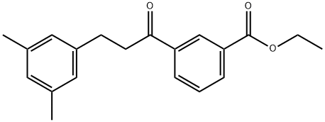 3'-CARBOETHOXY-3-(3,5-DIMETHYLPHENYL)PROPIOPHENONE Structure