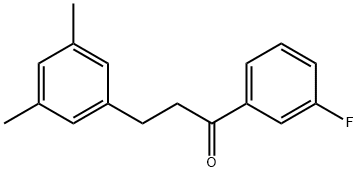 3-(3,5-DIMETHYLPHENYL)-3'-FLUOROPROPIOPHENONE Structure