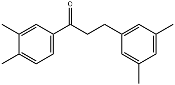 3',4'-DIMETHYL-3-(3,5-DIMETHYLPHENYL)PROPIOPHENONE Structure