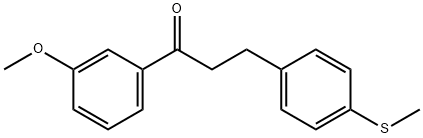 3'-METHOXY-3-(4-THIOMETHYLPHENYL)PROPIOPHENONE Structure