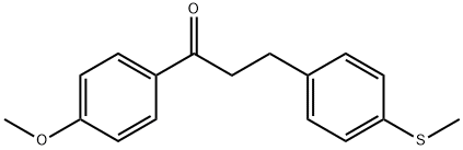 4'-METHOXY-3-(4-THIOMETHYLPHENYL)PROPIOPHENONE Structure