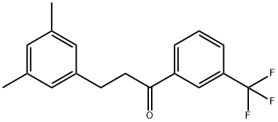 3-(3,5-DIMETHYLPHENYL)-3'-TRIFLUOROMETHYLPROPIOPHENONE Structure