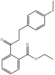 2'-CARBOETHOXY-3-(4-THIOMETHYLPHENYL)PROPIOPHENONE Structure