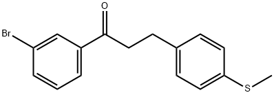 3'-BROMO-3-(4-THIOMETHYLPHENYL)PROPIOPHENONE Structure