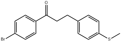 4'-BROMO-3-(4-THIOMETHYLPHENYL)PROPIOPHENONE Structure