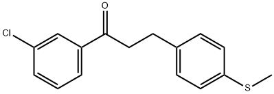 3'-CHLORO-3-(4-THIOMETHYLPHENYL)PROPIOPHENONE Structure