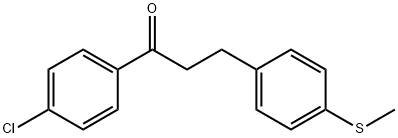 4'-CHLORO-3-(4-THIOMETHYLPHENYL)PROPIOPHENONE Structure