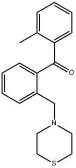 2-METHYL-2'-THIOMORPHOLINOMETHYL BENZOPHENONE Structure