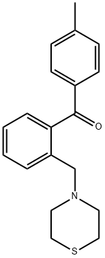 4'-METHYL-2-THIOMORPHOLINOMETHYL BENZOPHENONE Structure