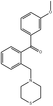 3'-METHOXY-2-THIOMORPHOLINOMETHYL BENZOPHENONE Structure