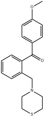 4'-METHOXY-2-THIOMORPHOLINOMETHYL BENZOPHENONE Structure