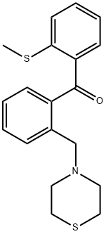 2-THIOMETHYL-2'-THIOMORPHOLINOMETHYL BENZOPHENONE Structure