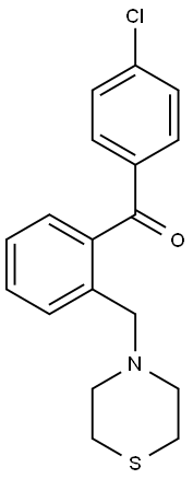 4'-CHLORO-2-THIOMORPHOLINOMETHYL BENZOPHENONE Structure