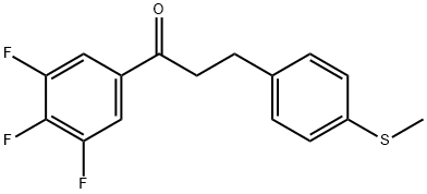 3-(4-THIOMETHYLPHENYL)-3',4',5'-TRIFLUOROPROPIOPHENONE Structure