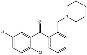 2,5-DICHLORO-2'-THIOMORPHOLINOMETHYL BENZOPHENONE Structure