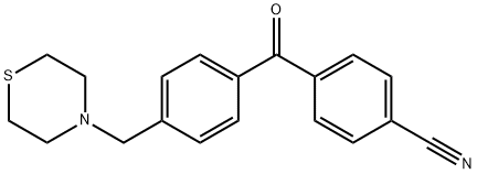 4-CYANO-4'-THIOMORPHOLINOMETHYL BENZOPHENONE Structure