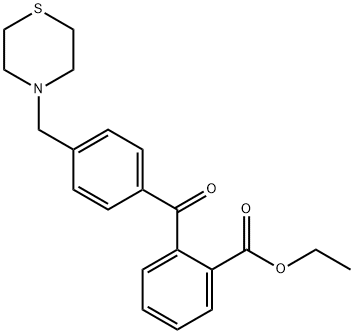 2-CARBOETHOXY-4'-THIOMORPHOLINOMETHYL BENZOPHENONE Structure