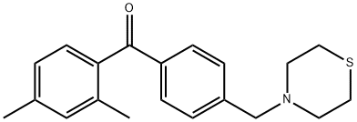 2,4-DIMETHYL-4'-THIOMORPHOLINOMETHYL BENZOPHENONE Structure