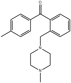 4'-METHYL-2-(4-METHYLPIPERAZINOMETHYL) BENZOPHENONE Structure