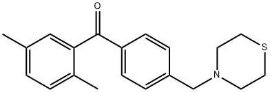 2,5-DIMETHYL-4'-THIOMORPHOLINOMETHYL BENZOPHENONE Structure