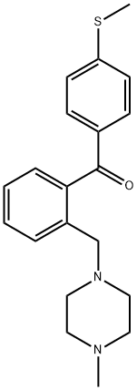 2-(4-METHYLPIPERAZINOMETHYL)-4'-THIOMETHYLBENZOPHENONE Structure