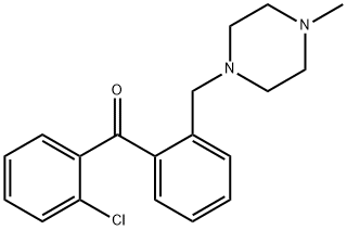 2-CHLORO-2'-(4-METHYLPIPERAZINOMETHYL) BENZOPHENONE Structure