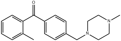 2-METHYL-4'-(4-METHYLPIPERAZINOMETHYL) BENZOPHENONE Structure