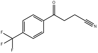 4-OXO-4-(4-TRIFLUOROMETHYLPHENYL)BUTYRONITRILE Structure