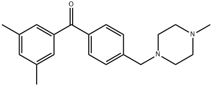 3,5-DIMETHYL-4'-(4-METHYLPIPERAZINOMETHYL) BENZOPHENONE Structure