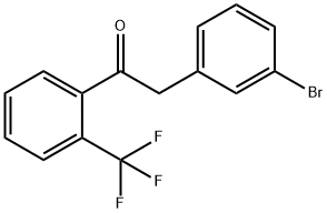 2-(3-BROMOPHENYL)-2'-TRIFLUOROMETHYLACETOPHENONE Structure