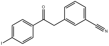 2-(3-CYANOPHENYL)-4'-IODOACETOPHENONE Structure