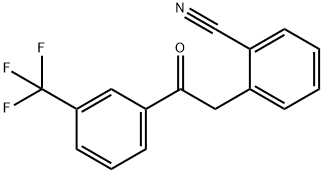 2-(2-CYANOPHENYL)-3'-TRIFLUOROMETHYLACETOPHENONE Structure