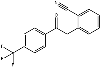 2-(2-CYANOPHENYL)-4'-TRIFLUOROMETHYLACETOPHENONE Structure