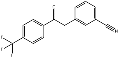 2-(3-CYANOPHENYL)-4'-TRIFLUOROMETHYLACETOPHENONE Structure