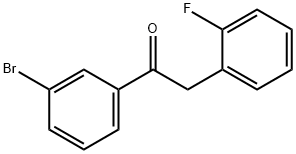 3'-BROMO-2-(2-FLUOROPHENYL)ACETOPHENONE Structure