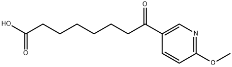 8-(6-METHOXY-3-PYRIDYL)-8-OXOOCTANOIC ACID Structure