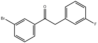 3'-BROMO-2-(3-FLUOROPHENYL)ACETOPHENONE Structure