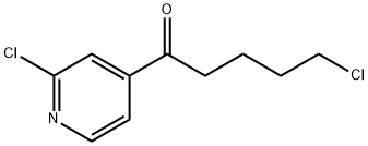 2-CHLORO-4-(5-CHLOROVALERYL)PYRIDINE Structure