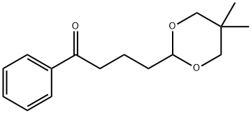 4-(5,5-DIMETHYL-1,3-DIOXAN-2-YL)BUTYROPHENONE Structure