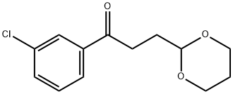 3'-CHLORO-3-(1,3-DIOXAN-2-YL)PROPIOPHENONE Structure