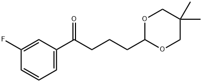 4-(5,5-DIMETHYL-1,3-DIOXAN-2-YL)-3'-FLUOROBUTYROPHENONE Structure