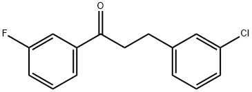 3-(3-CHLOROPHENYL)-3'-FLUOROPROPIOPHENONE Structure