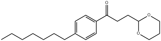 3-(1,3-DIOXAN-2-YL)-4'-HEPTYLPROPIOPHENONE Structure