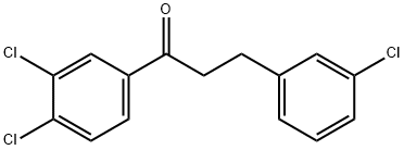 3-(3-CHLOROPHENYL)-3',4'-DICHLOROPROPIOPHENONE Structure