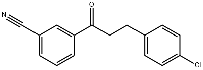 3-(4-CHLOROPHENYL)-3'-CYANOPROPIOPHENONE Structure