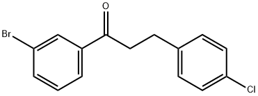 3'-BROMO-3-(4-CHLOROPHENYL)PROPIOPHENONE Structure