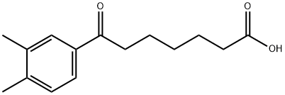 7-(3,4-DIMETHYLPHENYL)-7-OXOHEPTANOIC ACID Structure