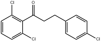 3-(4-CHLOROPHENYL)-2',6'-DICHLOROPROPIOPHENONE Structure