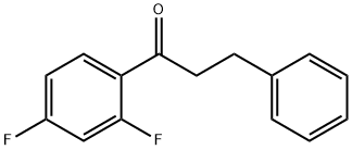 2',4'-DIFLUORO-3-PHENYLPROPIOPHENONE Structure