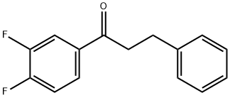 3',4'-DIFLUORO-3-PHENYLPROPIOPHENONE Structure